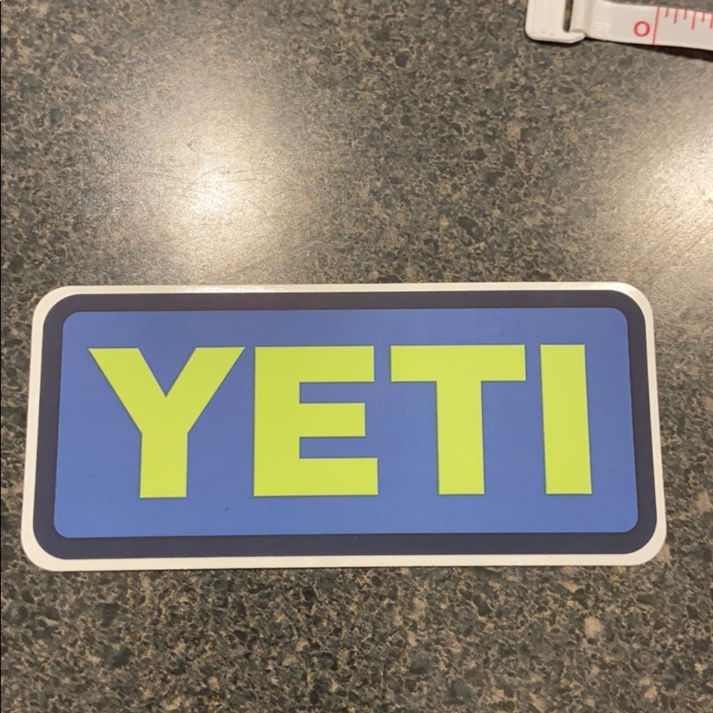 Blue/Lime Yeti Sticker